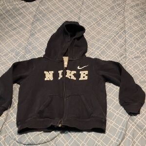Nike Kids Dark Blue Zip-Up Hoodie